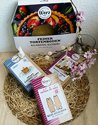 Tortenboden und Mandelkekse, reis Häschen und Crazy Carrot Cake sind im Osternest