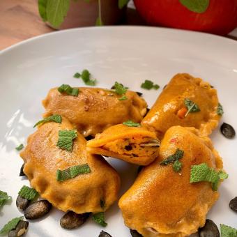 Kürbis Ravioli