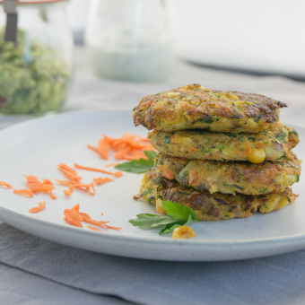 Zucchini-Möhren-Puffer