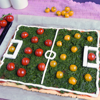 Fußballpizza