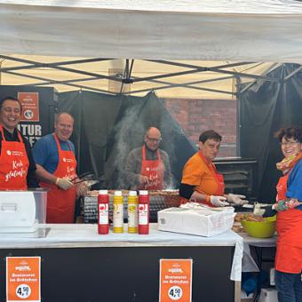 Grillstand auf dem WZT