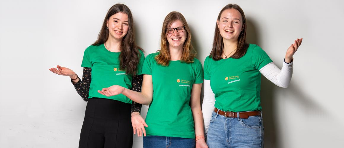 Jugendausschuss von links nach rechts: Magdalena Spieß, Josefine Wenke, Paula Herz