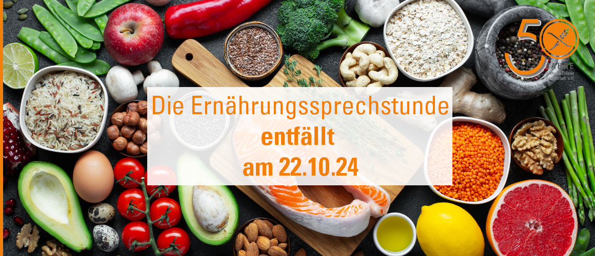 Die Ernährungssprechstunde am 22.10.2024 findet nicht statt